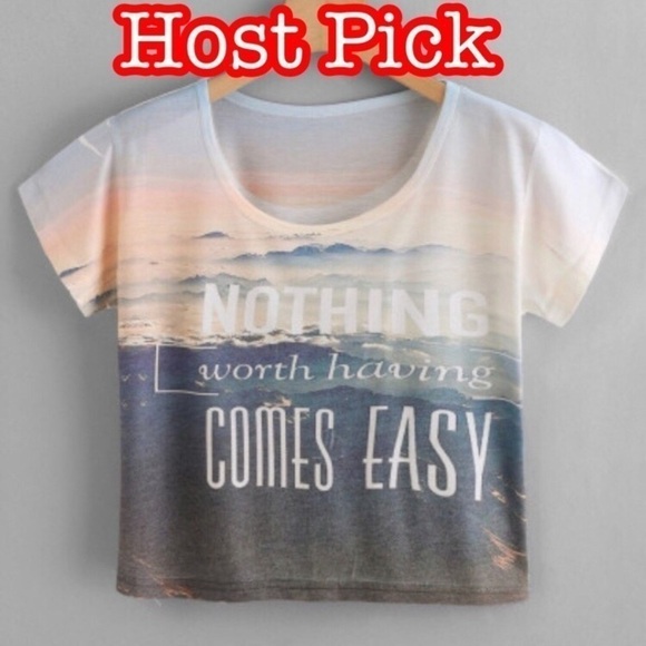 Tops - ✅2X Host Pick✅ Nothing Worth Having Crop Top, Small